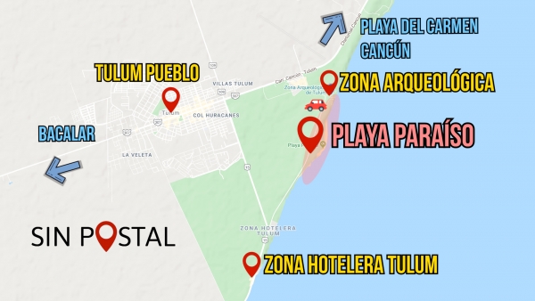 Mapa Playa Paraiso